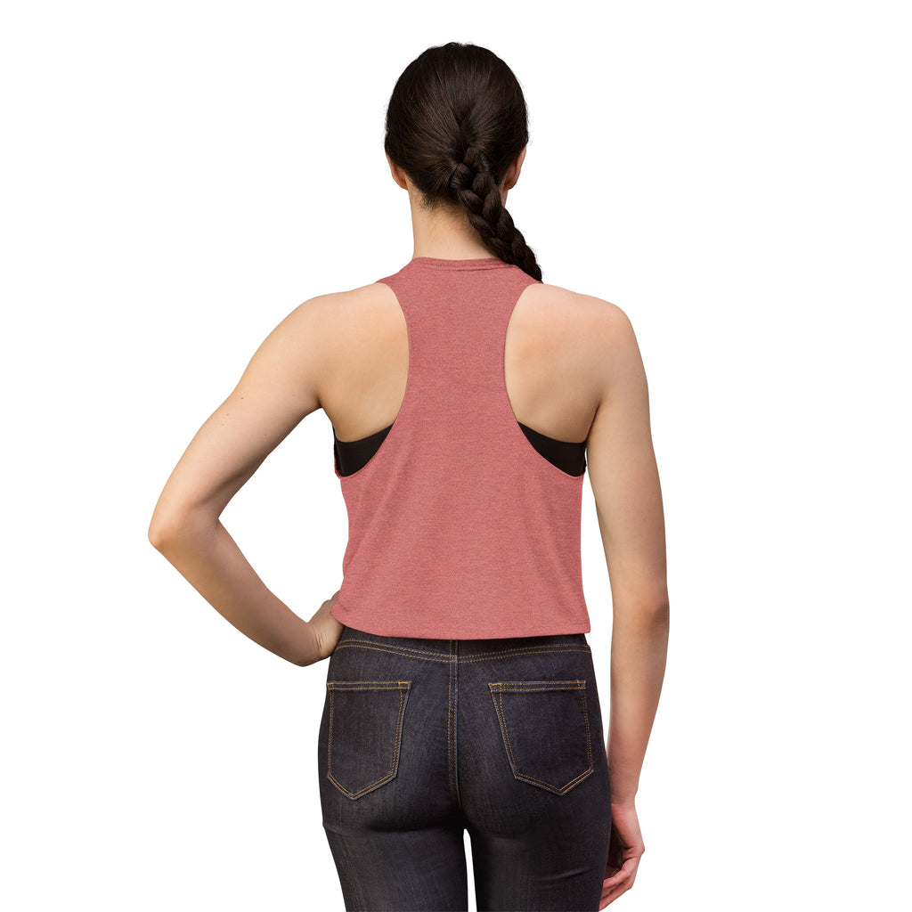Expat Era Crop Top — Vintage Cocktail Graphic Women's Tank