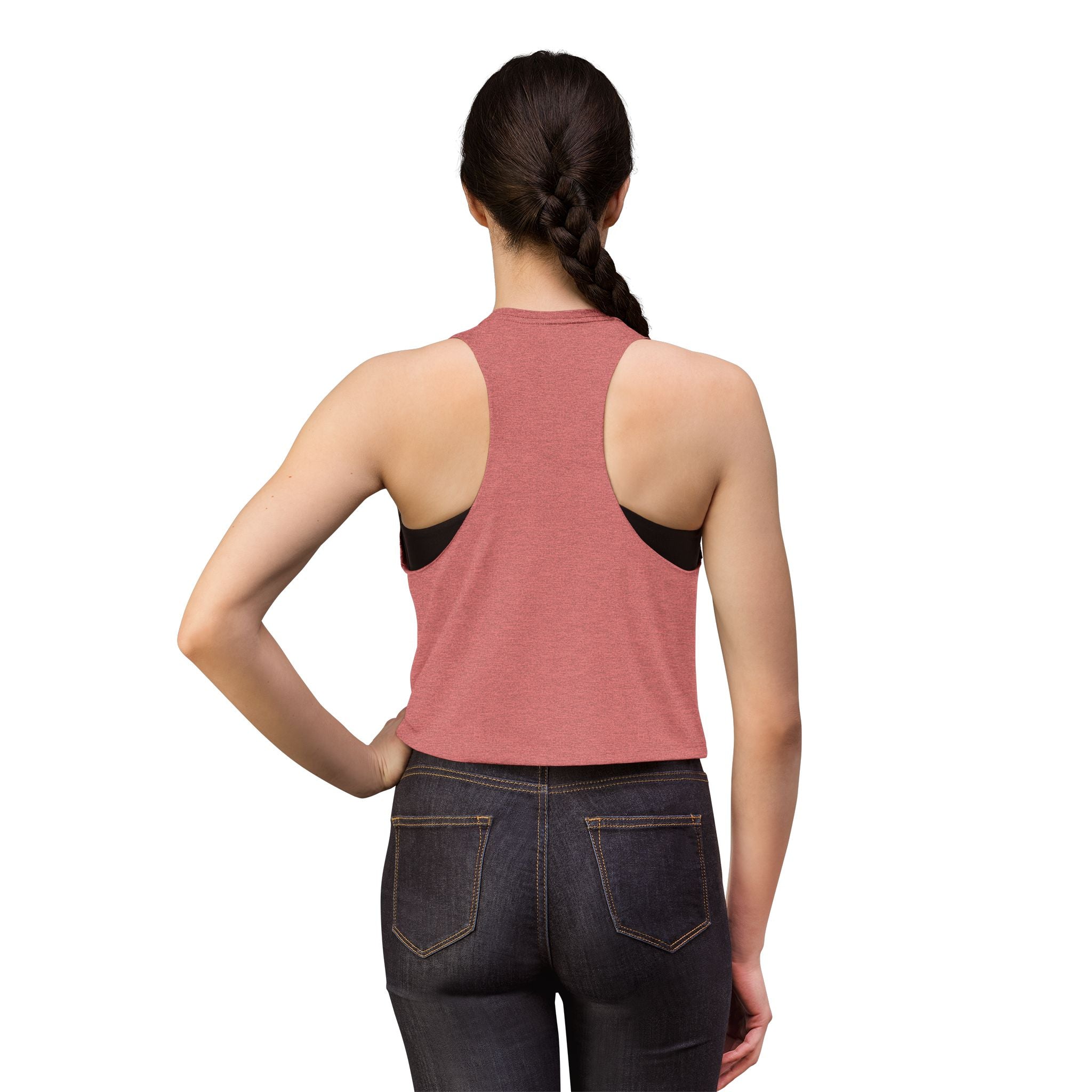 Expat Era Crop Top — Vintage Cocktail Graphic Women's Tank