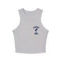 Expat Era Women's Racer Tank Top – Palm Tree Graphic Crop
