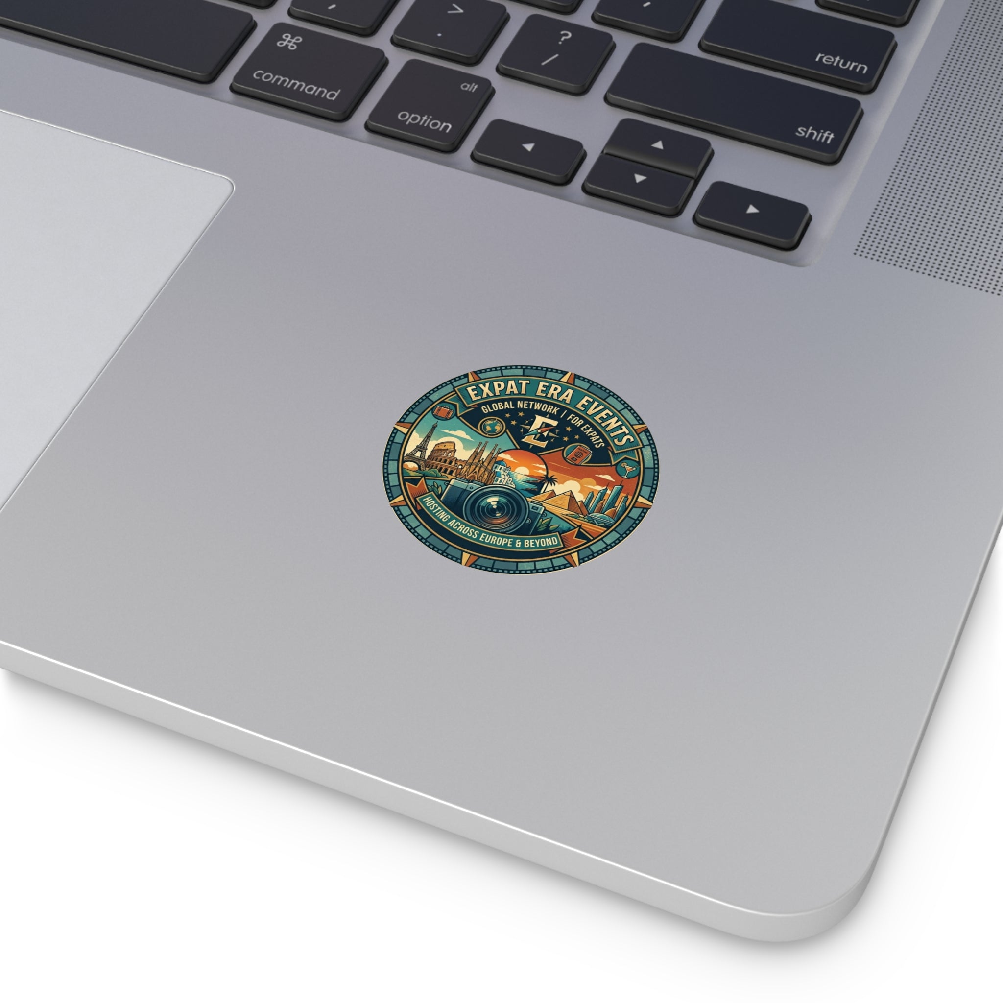 Expat Era Events - Round Sticker - Global Travel Sticker