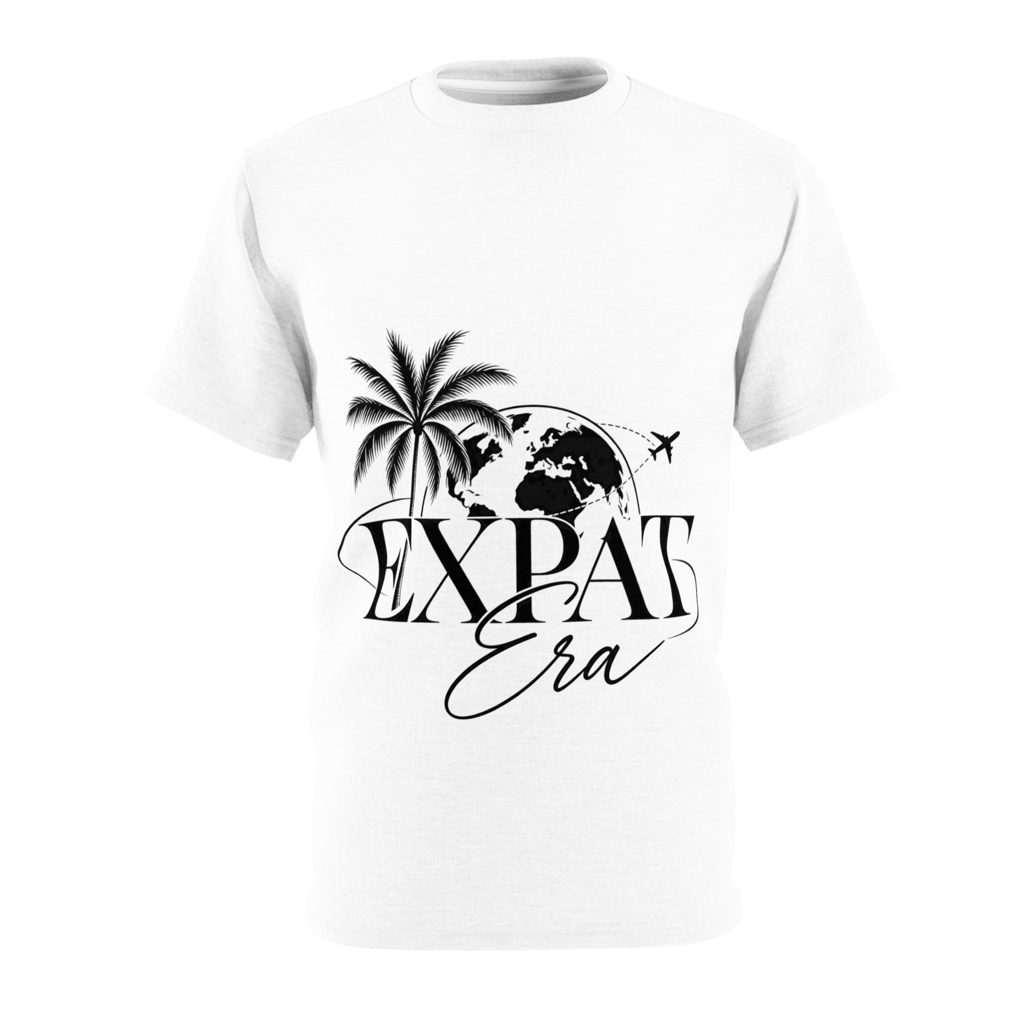 Expat Era Tee — Travel-Inspired Palm Tree & Globe T‑Shirt