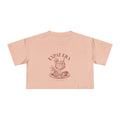 Crop Tee — "Expat Era" Vintage Travel Cocktail Graphic Top
