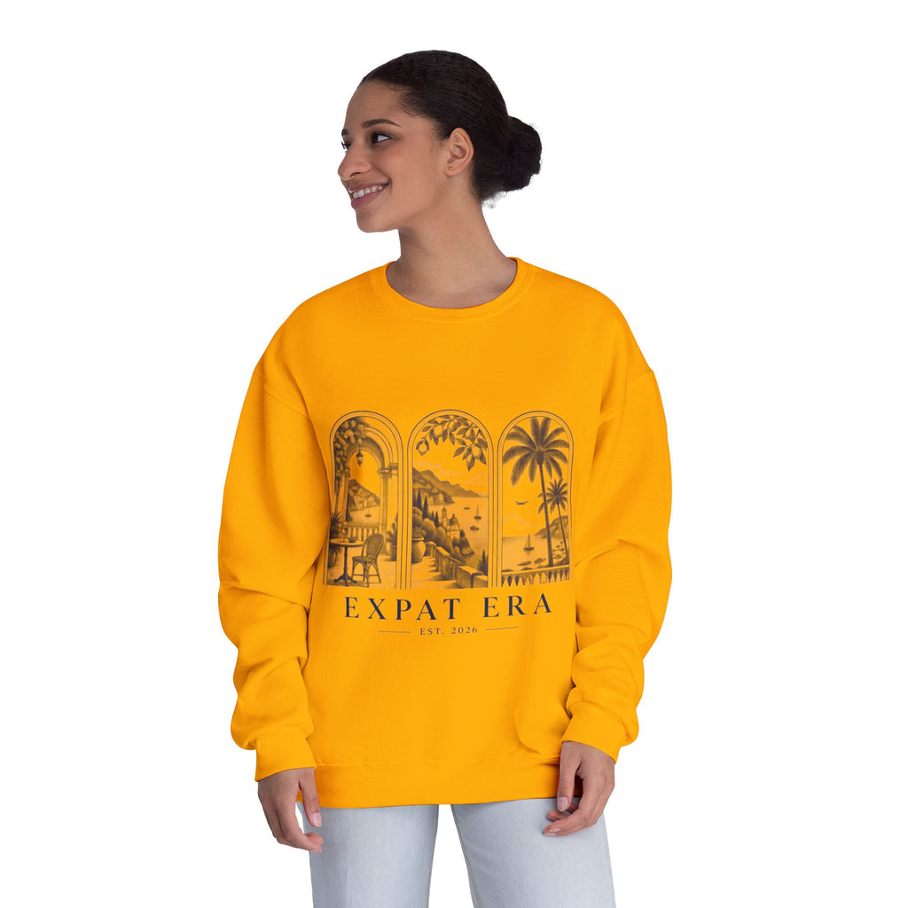 Expat Era Crewneck Sweatshirt – Tropical Archway Travel Design