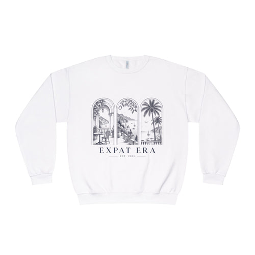Expat Era Crewneck Sweatshirt – Tropical Archway Travel Design