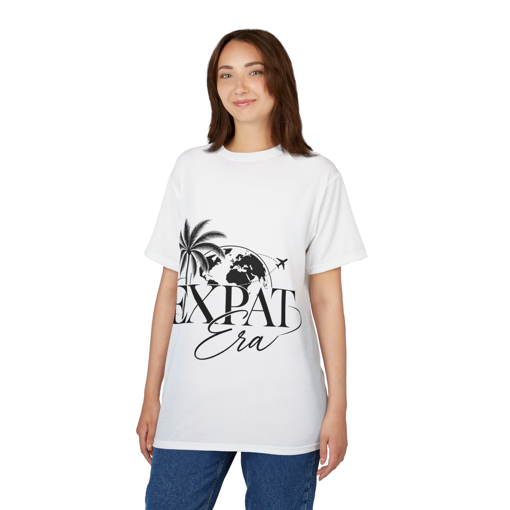 Expat Era Tee — Travel-Inspired Palm Tree & Globe T‑Shirt